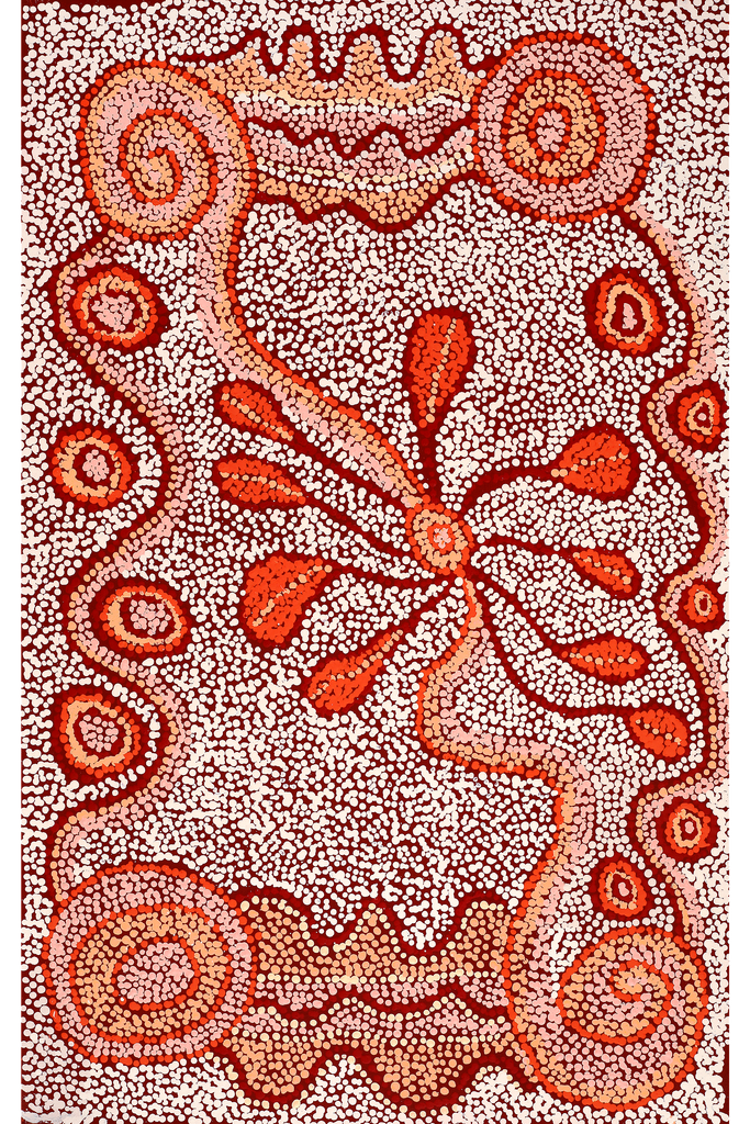 Aboriginal Artwork by Nurina Burton, Ngapari Tjukurpa, 81x51cm