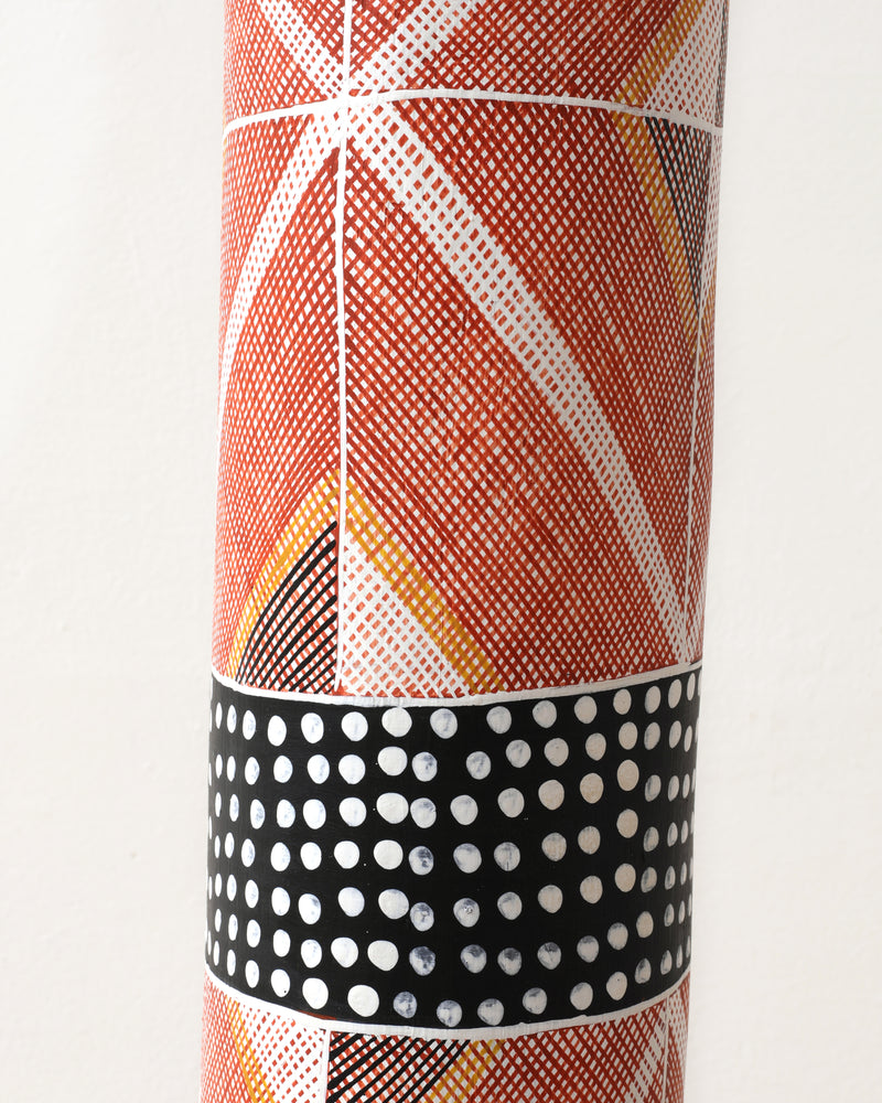Aboriginal Artwork by Obed Namirrkki, Lorrkon (Hollow Log), 109cm
