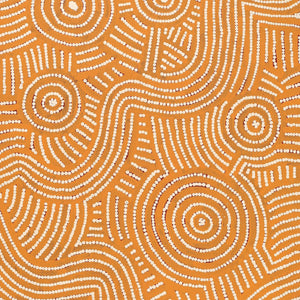 Aboriginal Art by Omay Nampijinpa Gallagher, Yankirri Jukurrpa (Emu Dreaming) - Ngarlikurlangu, 122x46cm - ART ARK®