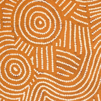 Aboriginal Art by Omay Nampijinpa Gallagher, Yankirri Jukurrpa (Emu Dreaming) - Ngarlikurlangu, 122x46cm - ART ARK®