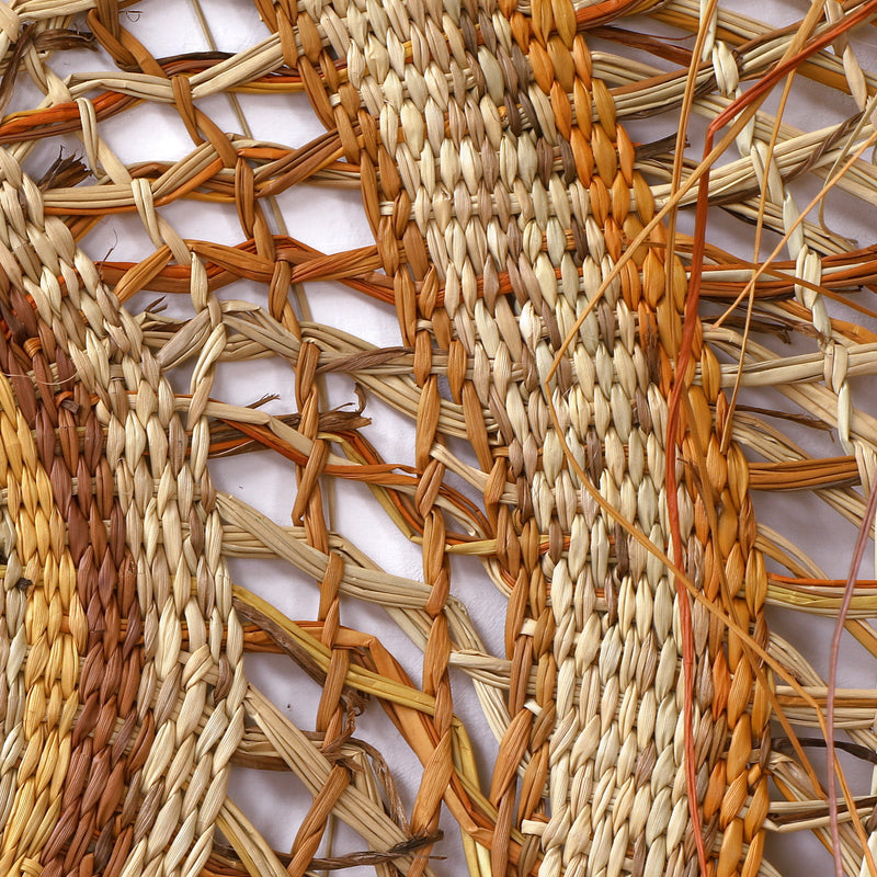 Aboriginal Artwork by Pansy Darcy, Woven Mat, 160cm