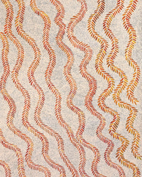 Aboriginal Artwork by Patricia Nakamarra Oldfield, Karnta Jukurrpa (Women's Dreaming) - Bush Medicine, 183x61cm