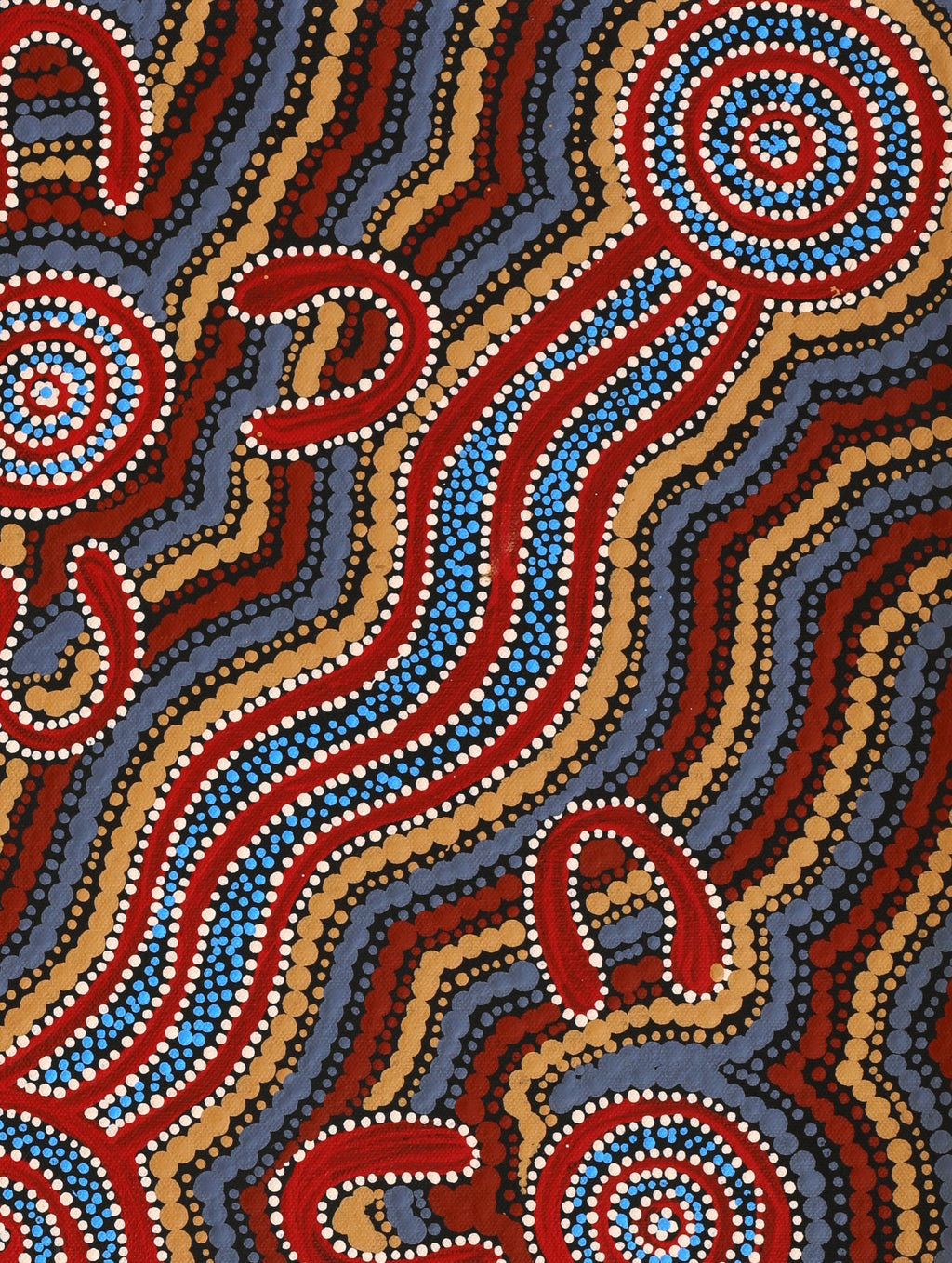 Aboriginal Artwork by Patricia Robinson, Karnta Jukurrpa (Womens Dreaming), 61x46cm