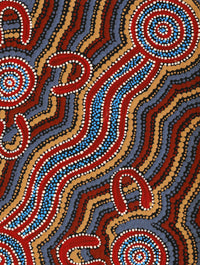 Aboriginal Artwork by Patricia Robinson, Karnta Jukurrpa (Womens Dreaming), 61x46cm
