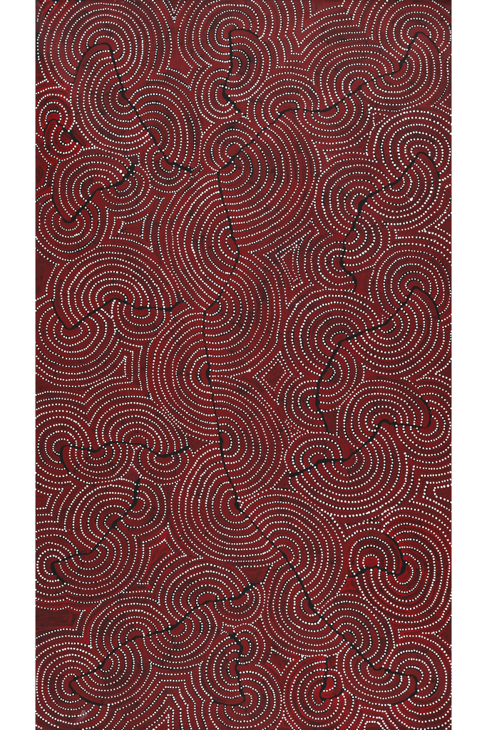 Aboriginal Artwork by Patrick Japangardi Williams, Mina Mina Jukurrpa (Mina Mina Dreaming), 107x61cm