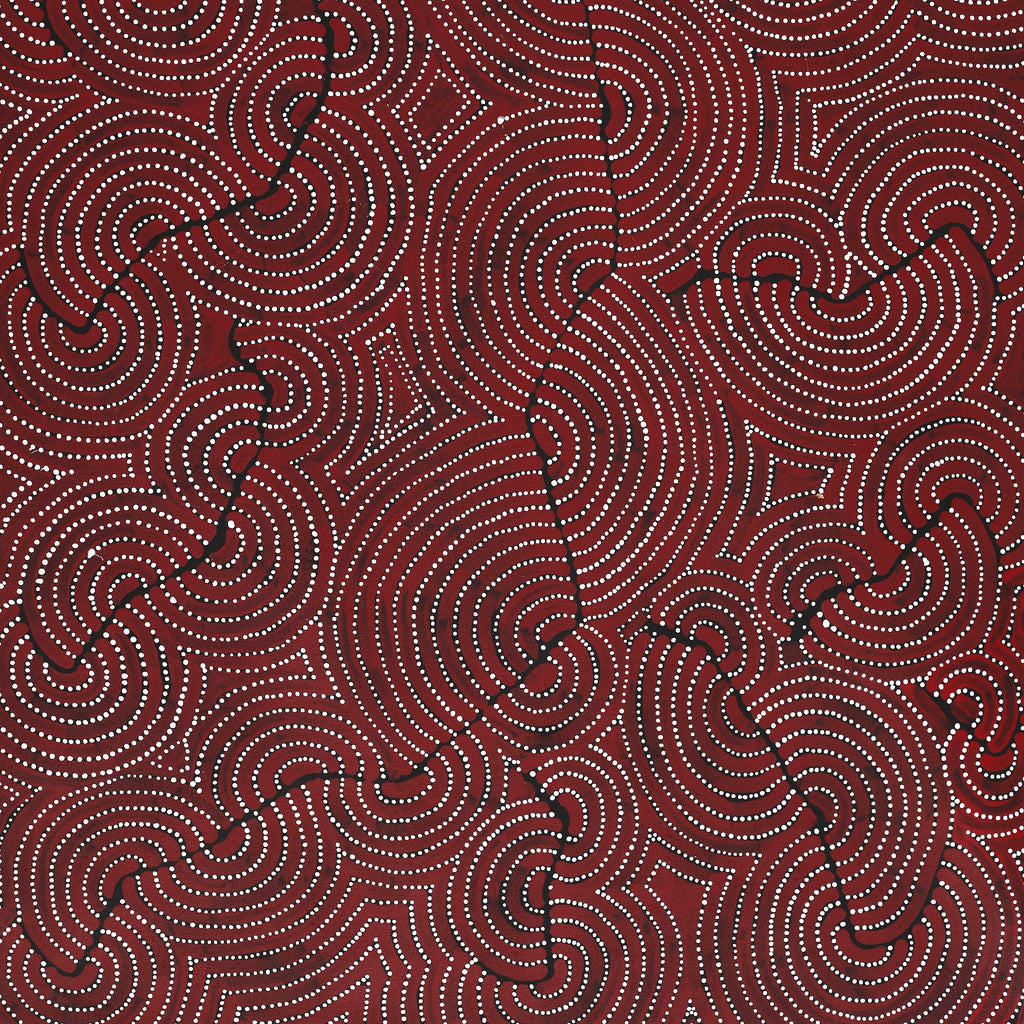 Aboriginal Artwork by Patrick Japangardi Williams, Mina Mina Jukurrpa (Mina Mina Dreaming), 107x61cm