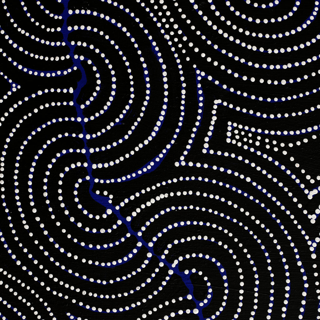 Aboriginal Artwork by Patrick Japangardi Williams, Mina Mina Jukurrpa (Mina Mina Dreaming), 122x107cm