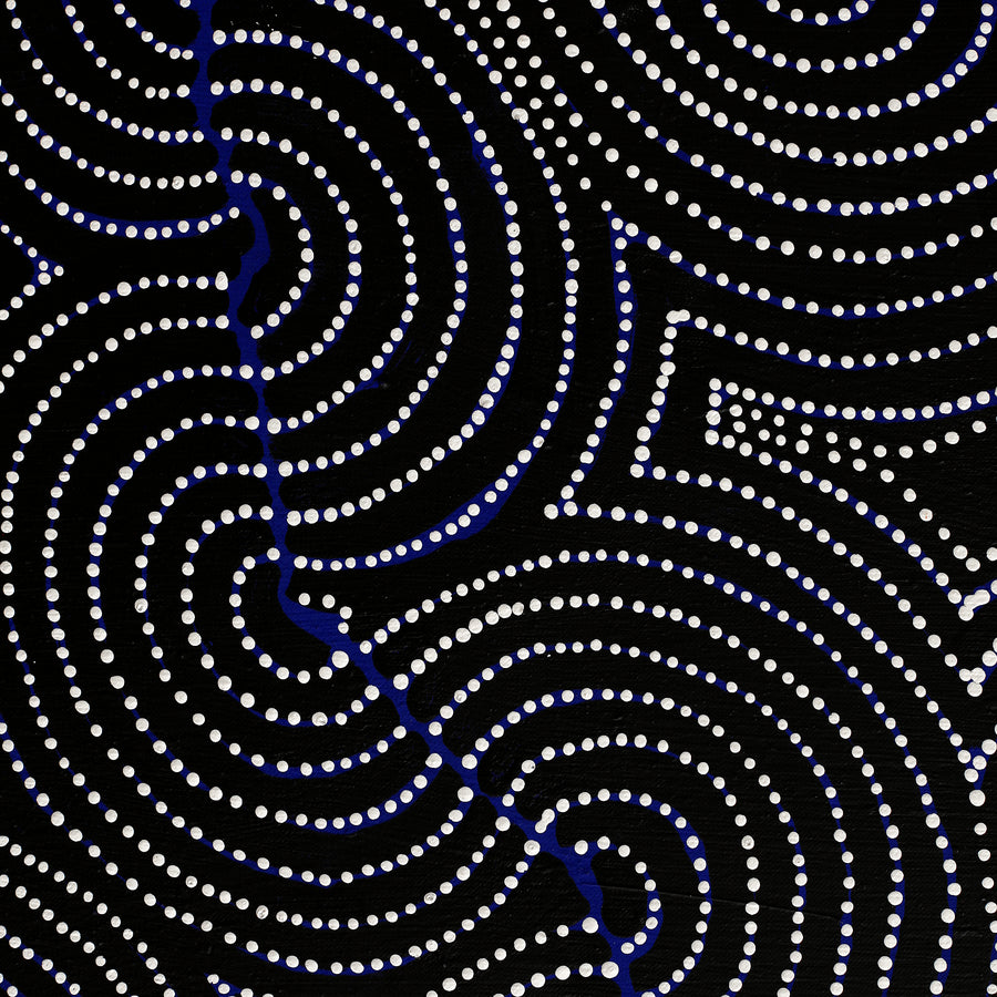 Aboriginal Artwork by Patrick Japangardi Williams, Mina Mina Jukurrpa (Mina Mina Dreaming), 122x107cm
