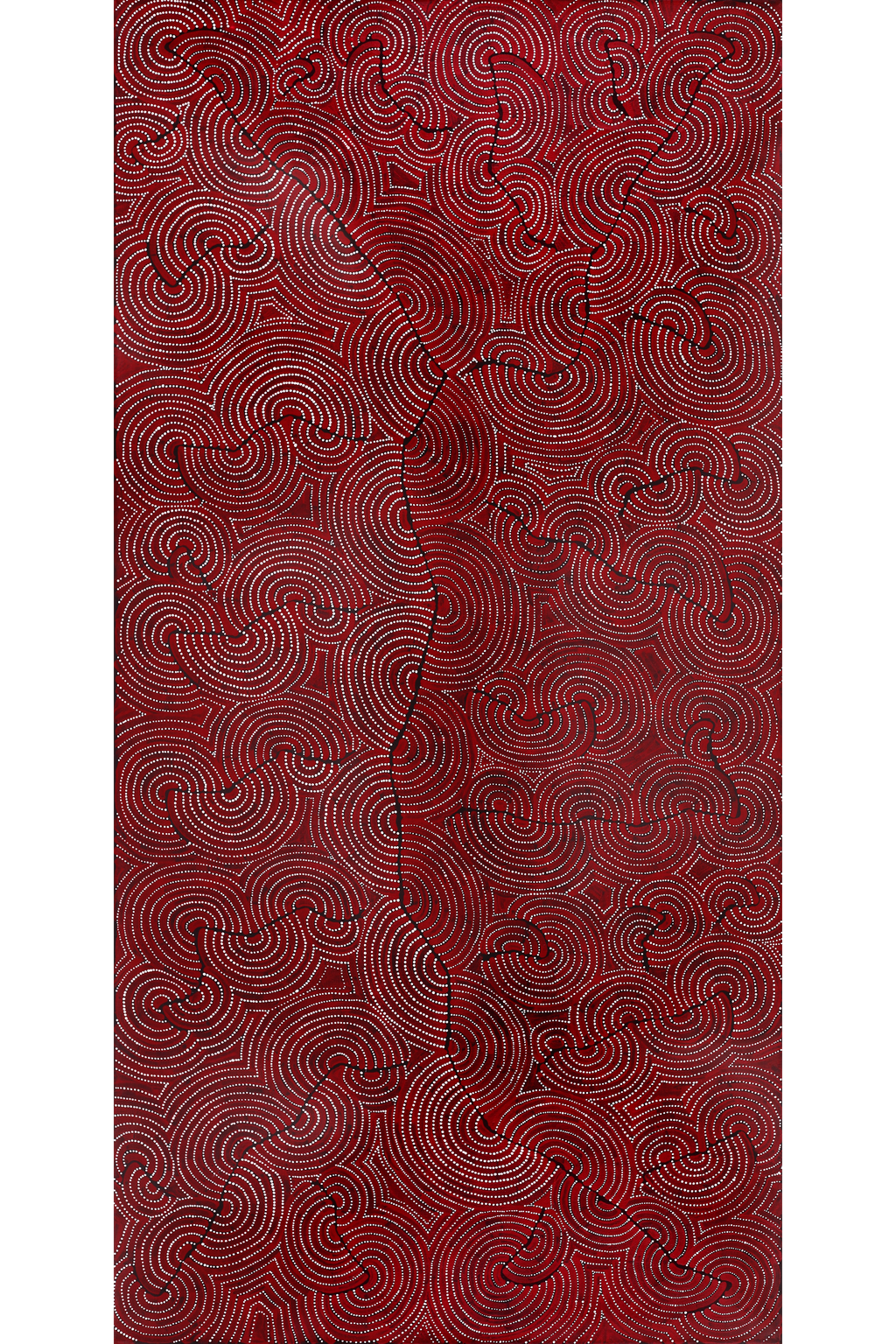 Aboriginal Artwork by Patrick Japangardi Williams, Mina Mina Jukurrpa (Mina Mina Dreaming), 183x91cm