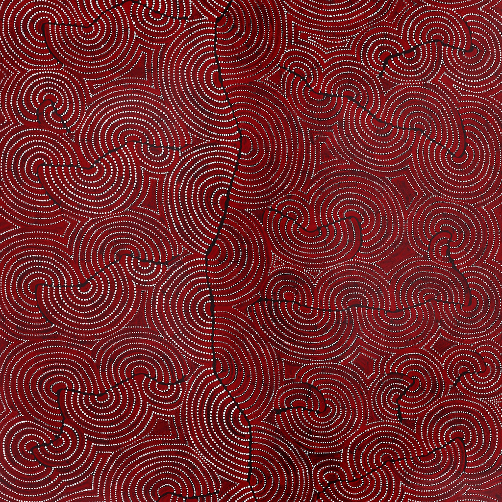 Aboriginal Artwork by Patrick Japangardi Williams, Mina Mina Jukurrpa (Mina Mina Dreaming), 183x91cm