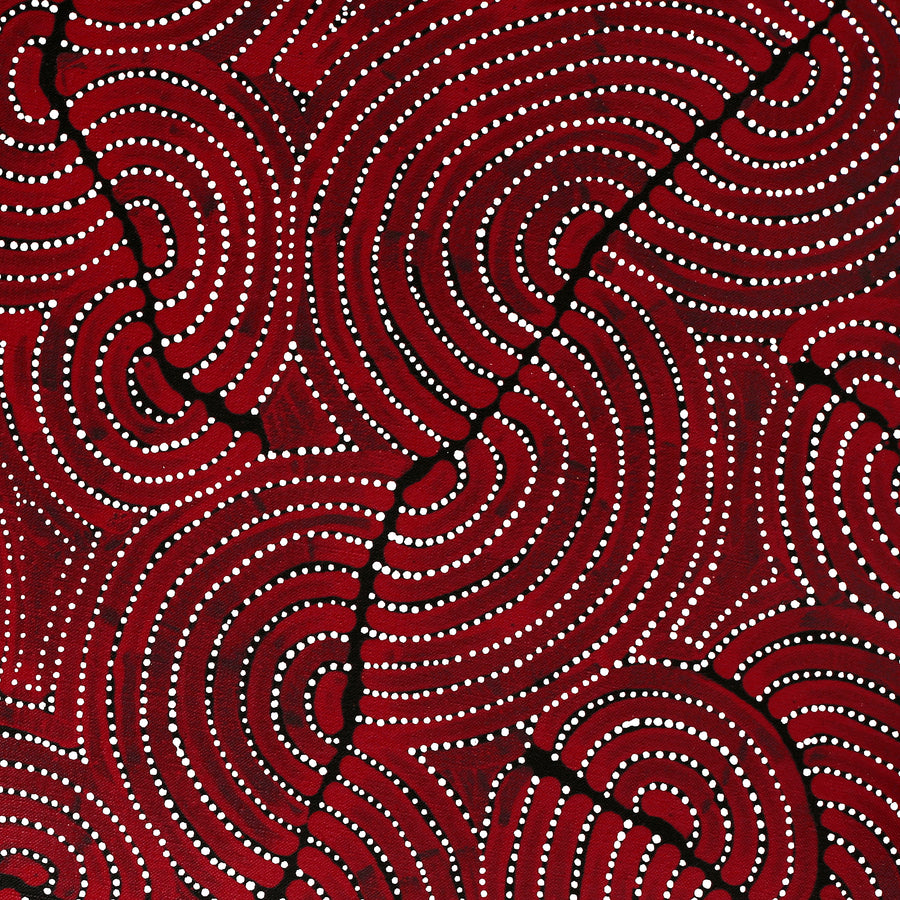 Aboriginal Artwork by Patrick Japangardi Williams, Mina Mina Jukurrpa (Mina Mina Dreaming), 183x91cm