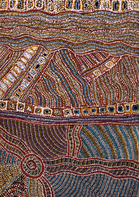 Aboriginal Artwork by Tjutjuna Paul Andy, Kalaya Tjukurpa, 101x71cm