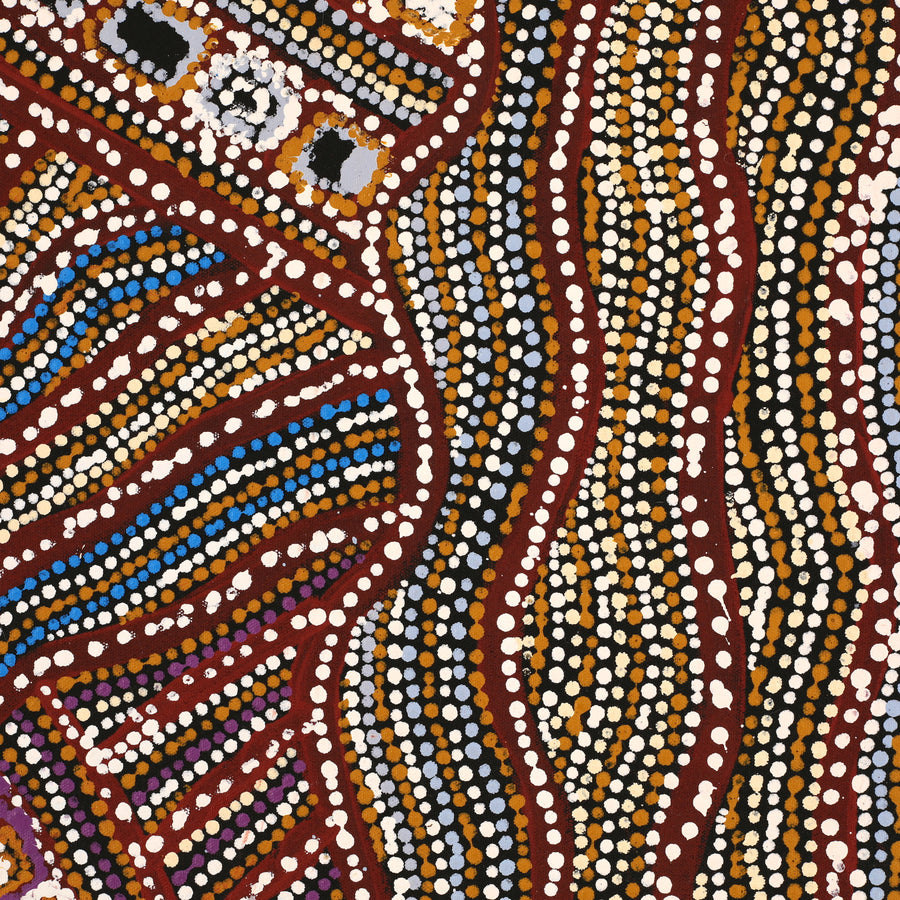 Aboriginal Artwork by Tjutjuna Paul Andy, Kalaya Tjukurpa, 101x71cm