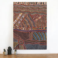 Aboriginal Artwork by Tjutjuna Paul Andy, Kalaya Tjukurpa, 101x71cm
