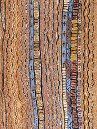 Aboriginal Artwork by Tjutjuna Paul Andy, Kalaya Tjukurpa, 182x135cm