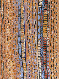 Aboriginal Art by Tjutjuna Paul Andy, Kalaya Tjukurpa, 182x135cm - ART ARK®
