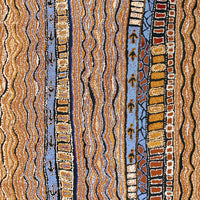 Aboriginal Art by Tjutjuna Paul Andy, Kalaya Tjukurpa, 182x135cm - ART ARK®