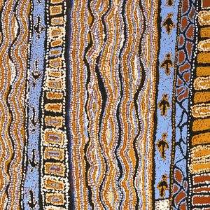 Aboriginal Art by Tjutjuna Paul Andy, Kalaya Tjukurpa, 182x135cm - ART ARK®