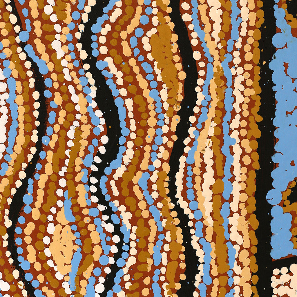 Aboriginal Art by Tjutjuna Paul Andy, Kalaya Tjukurpa, 182x135cm - ART ARK®