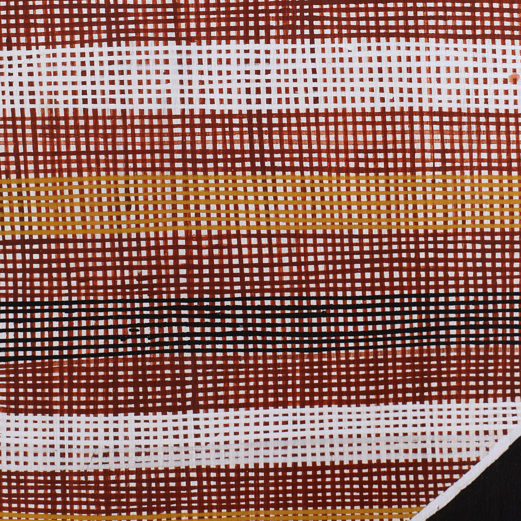 Aboriginal Artwork by Paul Nabulumo Namarinjmak, Dirdbim (Moon Dreaming), 130x33cm
