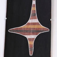 Aboriginal Artwork by Paul Nabulumo Namarinjmak, Dirdbim (Moon Dreaming), 130x33cm