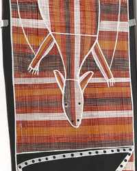 Aboriginal Artwork by Paul Nabulumo Namarinjmak, Djabbo (Northern Spotted Quoll), 125x23cm