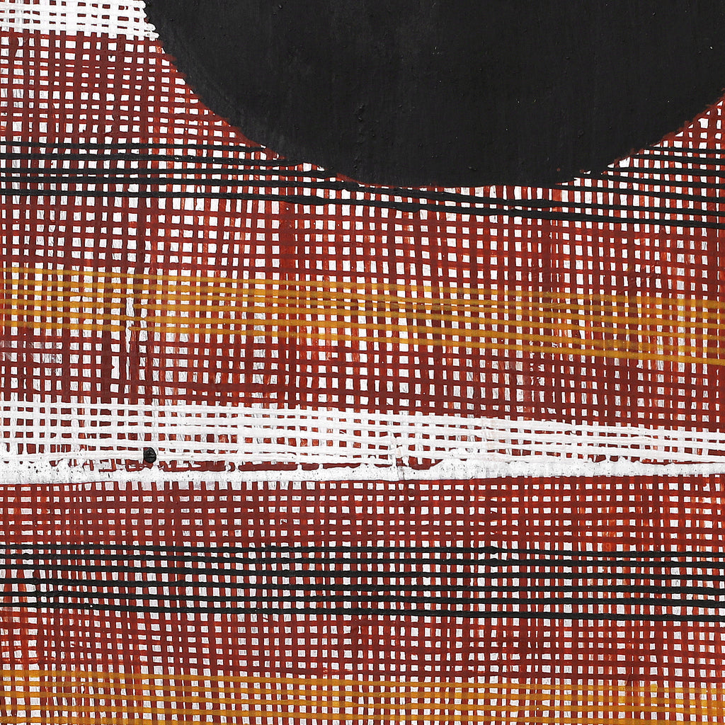Aboriginal Artwork by Paul Nabulumo Namarinjmak, Untitiled, 74x18cm Bark