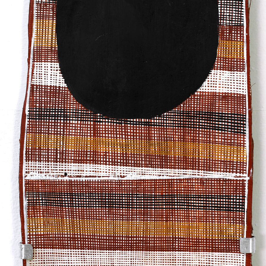 Aboriginal Artwork by Paul Nabulumo Namarinjmak, Untitiled, 74x18cm Bark