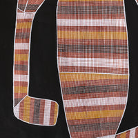 Aboriginal Artwork by Paul Nabulumo Namarinjmak, Namarrkon the Lightning Spirit, 108x50cm Bark