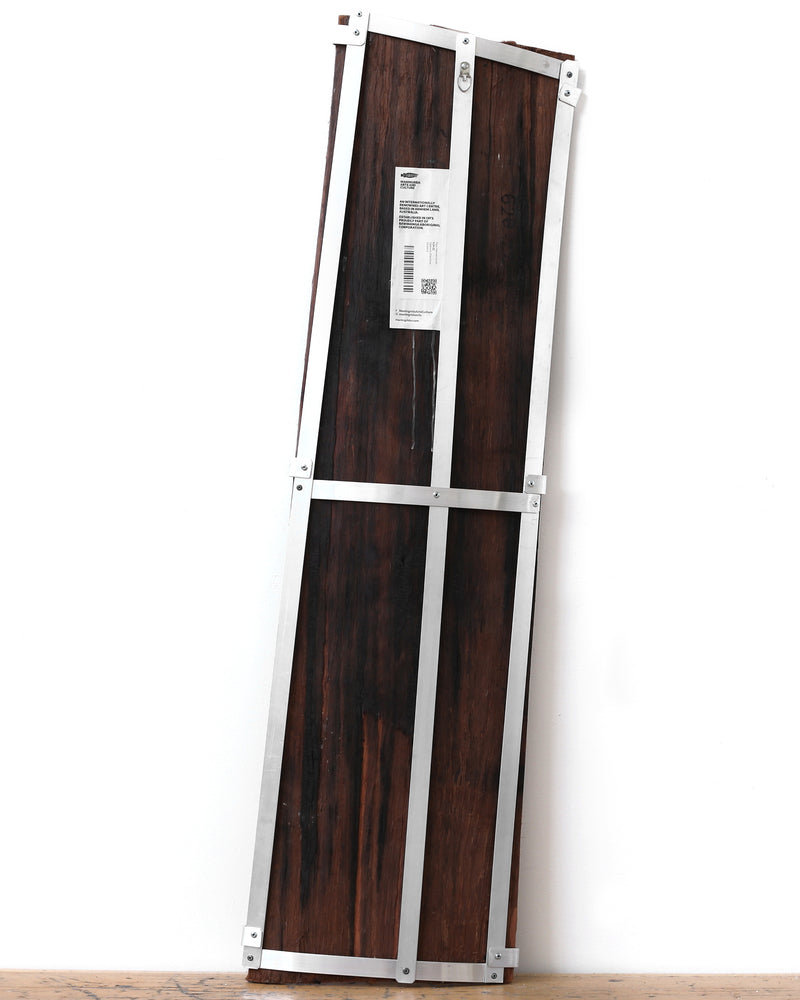 Aboriginal Artwork by Paul Nabulumo Namarinjmak, Ngalyod (Rainbow Serpent), 102x26cm Bark