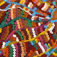 Aboriginal Artwork by Pauline Bunwarrie, Nyangamarta Country, 56x56cm