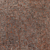 Aboriginal Art by Pauline Napangardi Gallagher, Lukarrara Jukurrpa, 107x107cm - ART ARK®