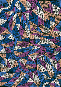 Aboriginal Artwork by Pauline Napangardi Gallagher, Mina Mina Jukurrpa - Ngalyipi, 107x76cm