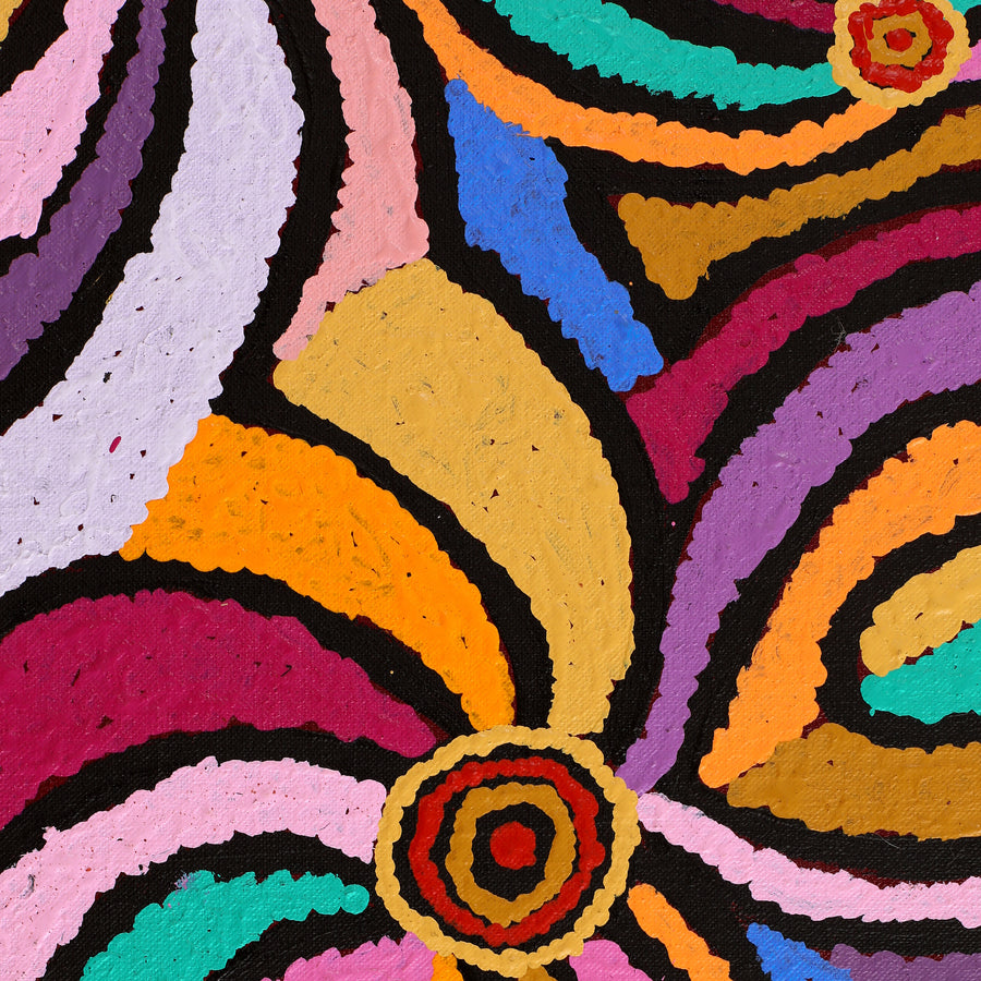 Aboriginal Artwork by Pauline Napangardi Gallagher, Mina Mina Jukurrpa - Ngalyipi, 91x76cm