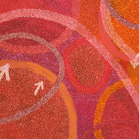 Aboriginal Artwork by Pauline Nampijinpa Singleton, Yankirri Jukurrpa (Emu Dreaming) - Ngarlikurlangu, 182x122cm