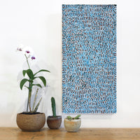 Aboriginal Artwork by Peggy Nampijinpa Brown, Warlukurlangu Jukurrpa (Fire country Dreaming), 61x30cm