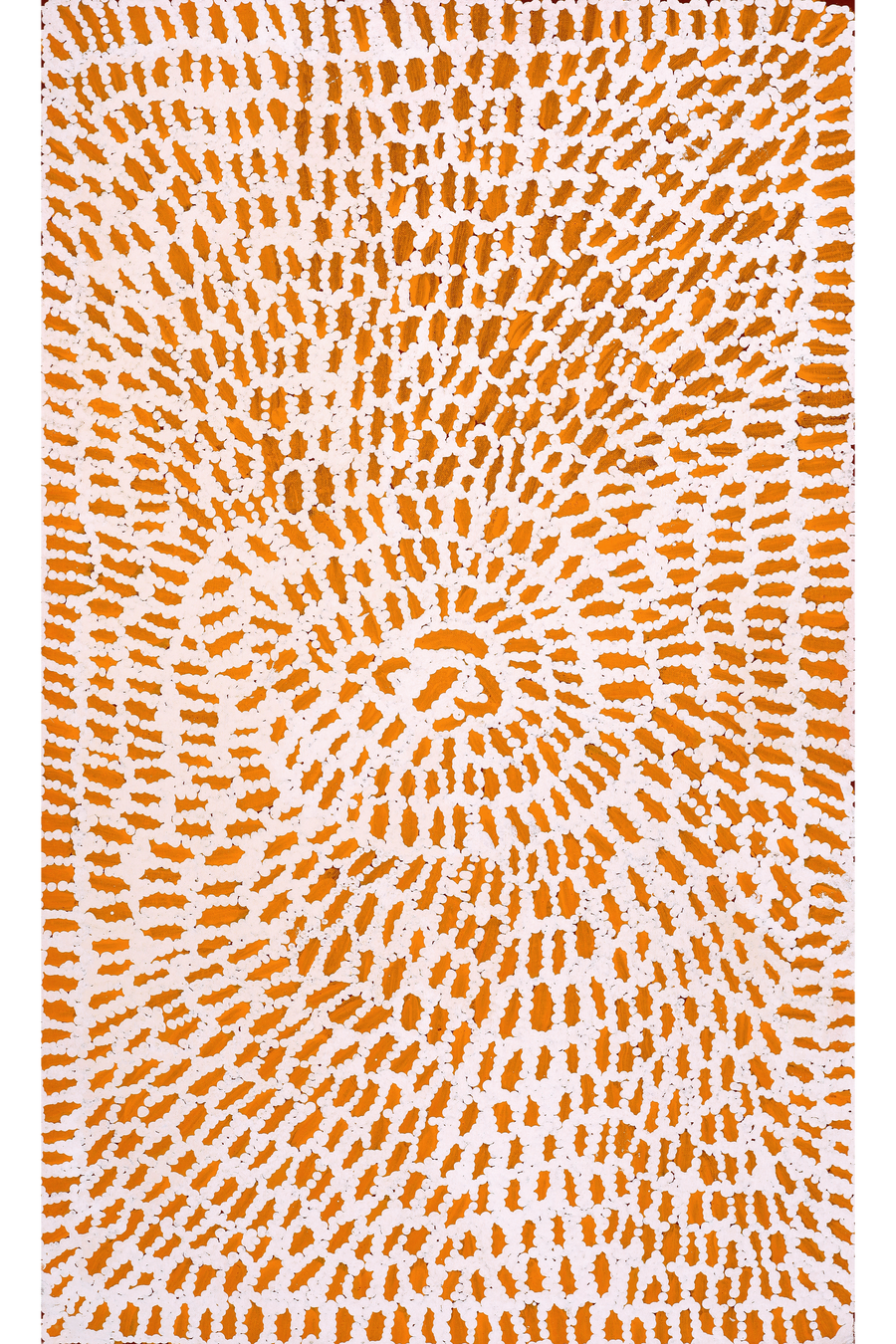 Aboriginal Artwork by Peggy Nampijinpa Brown, Warlukurlangu Jukurrpa (Fire country Dreaming), 76x46cm