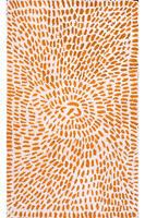 Aboriginal Art by Peggy Nampijinpa Brown, Warlukurlangu Jukurrpa (Fire country Dreaming), 76x46cm - ART ARK®