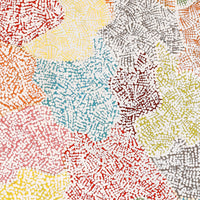 Aboriginal Artwork by Peggy Nampijinpa Brown, Warlukurlangu Jukurrpa (Fire country Dreaming), 76x61cm