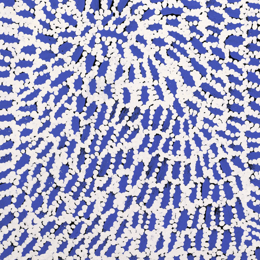 Aboriginal Artwork by Peggy Nampijinpa Brown, Warlukurlangu Jukurrpa (Fire country Dreaming), 61x30cm
