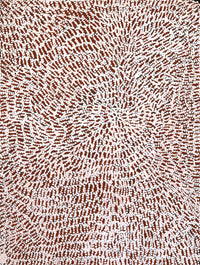 Aboriginal Artwork by Peggy Nampijinpa Brown, Warlukurlangu Jukurrpa (Fire country Dreaming), 61x46cm