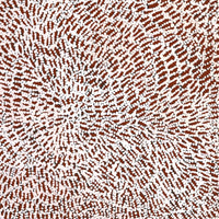 Aboriginal Artwork by Peggy Nampijinpa Brown, Warlukurlangu Jukurrpa (Fire country Dreaming), 61x46cm