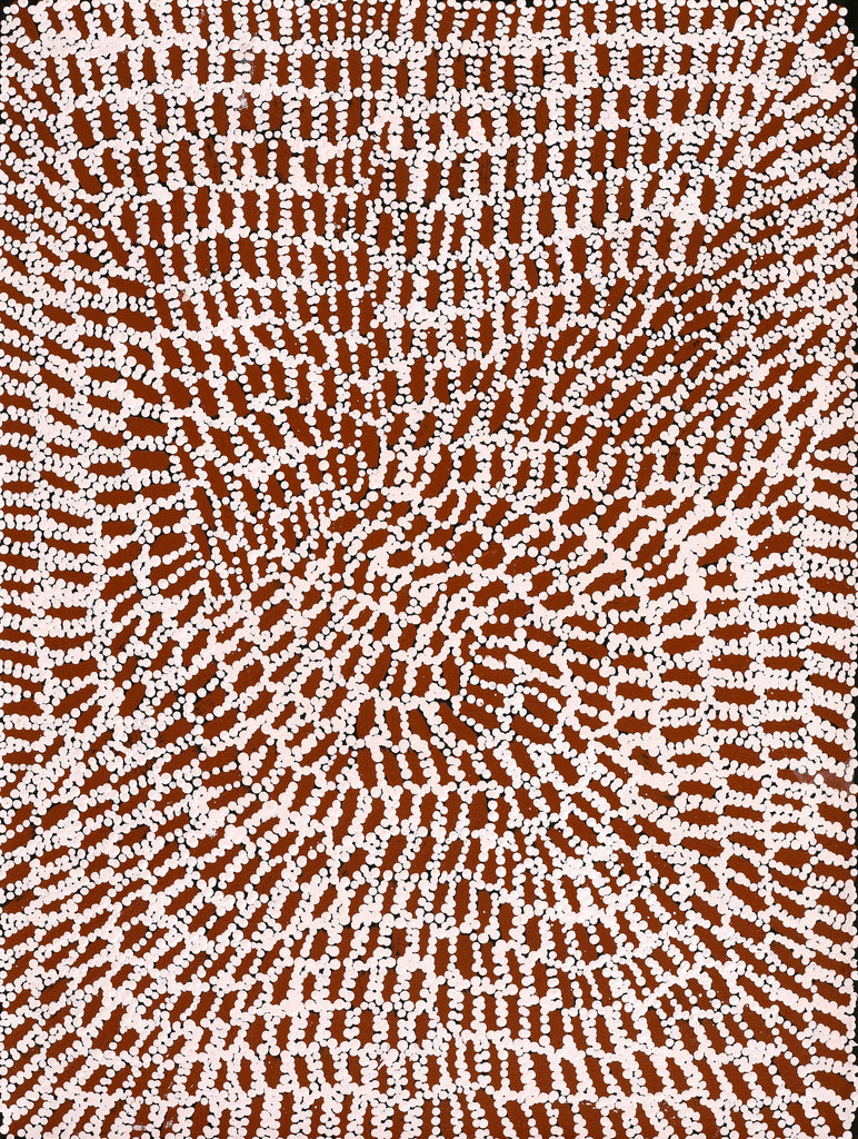 Aboriginal Artwork by Peggy Nampijinpa Brown, Warlukurlangu Jukurrpa (Fire country Dreaming), 61x46cm - ART ARK®