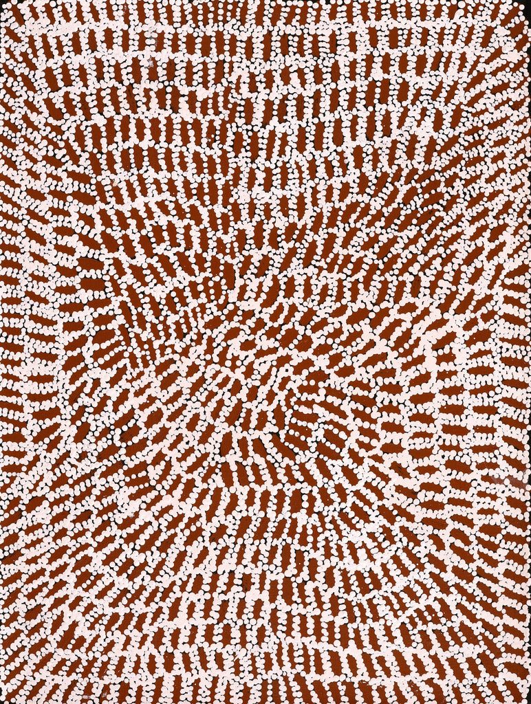 Aboriginal Artwork by Peggy Nampijinpa Brown, Warlukurlangu Jukurrpa (Fire country Dreaming), 61x46cm