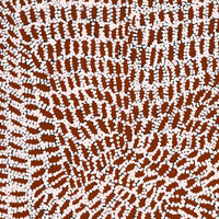 Aboriginal Artwork by Peggy Nampijinpa Brown, Warlukurlangu Jukurrpa (Fire country Dreaming), 61x46cm