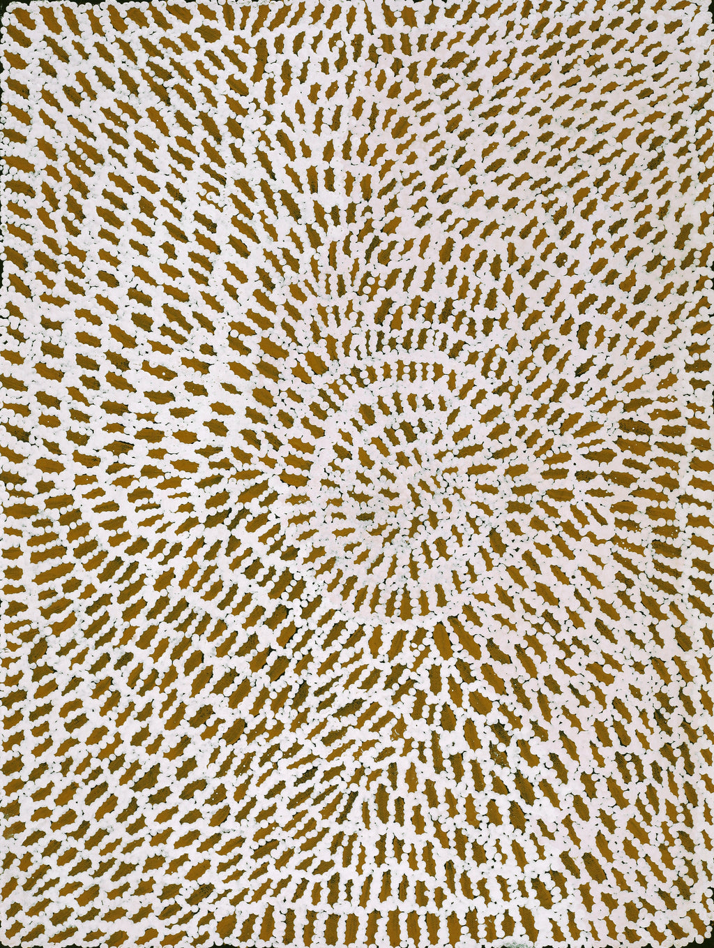 Aboriginal Artwork by Peggy Nampijinpa Brown, Warlukurlangu Jukurrpa (Fire country Dreaming), 61x46cm