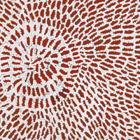 Aboriginal Art by Peggy Nampijinpa Brown, Warlukurlangu Jukurrpa (Fire country Dreaming), 61x61cm - ART ARK®