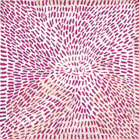 Aboriginal Art by Peggy Nampijinpa Brown, Warlukurlangu Jukurrpa (Fire country Dreaming), 61x61cm - ART ARK®