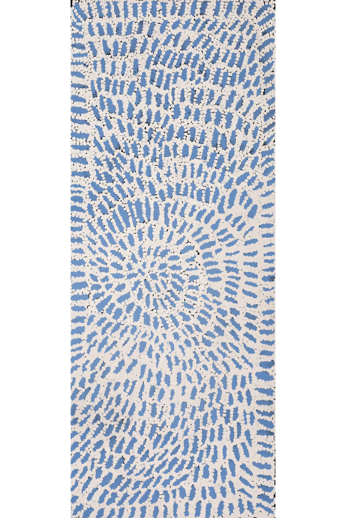 Aboriginal Artwork by Peggy Nampijinpa Brown, Warlukurlangu Jukurrpa (Fire country Dreaming), 76x30cm