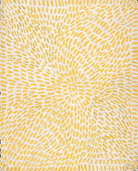 Aboriginal Artwork by Peggy Nampijinpa Brown, Warlukurlangu Jukurrpa (Fire country Dreaming), 76x61cm